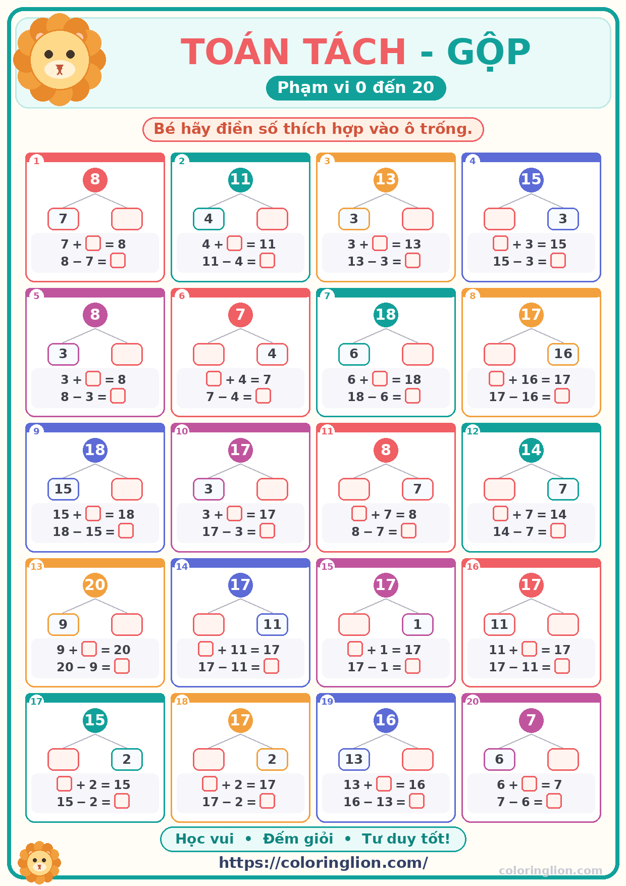 Tách – Gộp số (0–20) 23