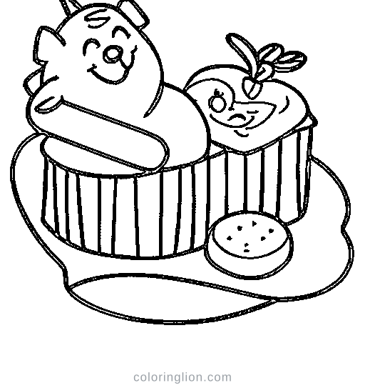 A hot dog Coloring Page
