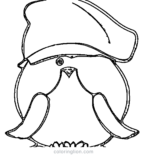 A penguin Coloring Page