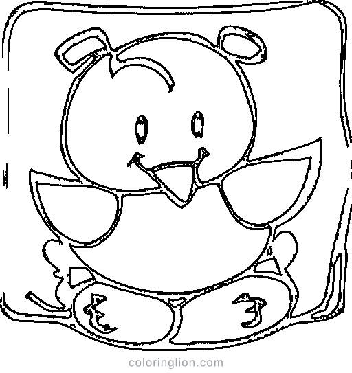 A duck Coloring Page