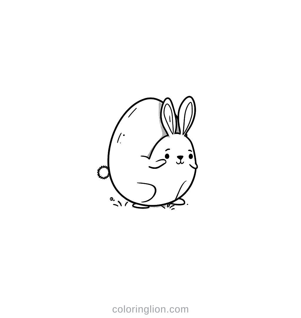 Easter Bunny Coloring Page