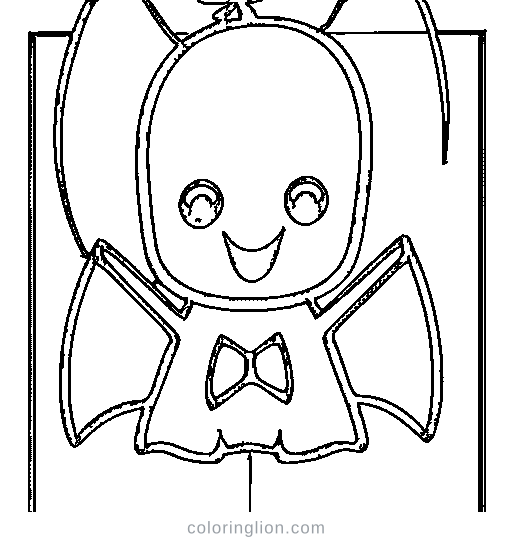 Cute Ghost Coloring Page