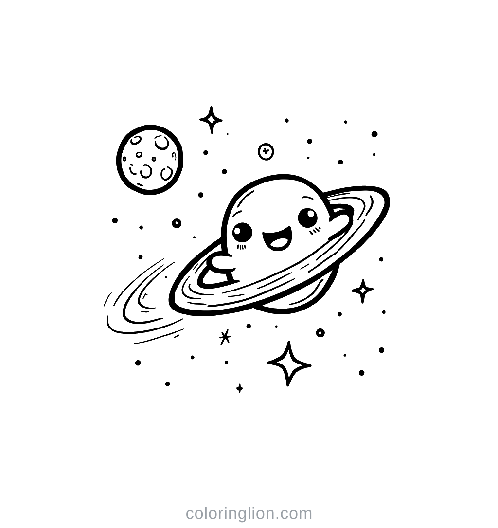 Satellite Coloring Page
