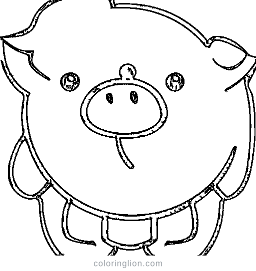 Little pig Coloring Page