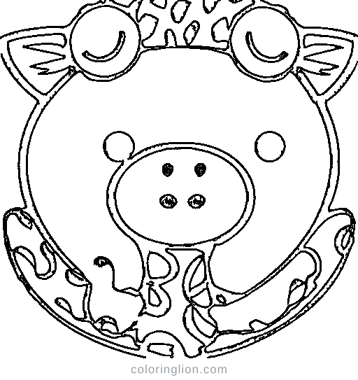 Giraffe Coloring Page