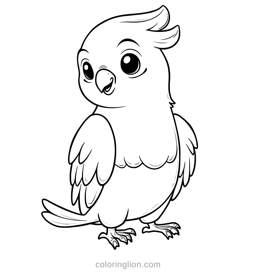 Parrot Coloring Page
