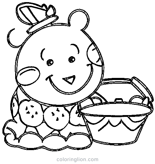 A bucket of crayons Coloring Page