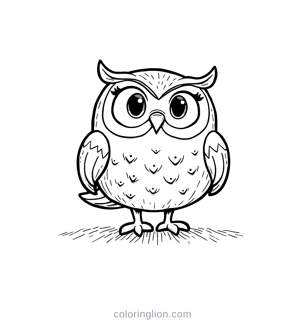 Owl Coloring Page