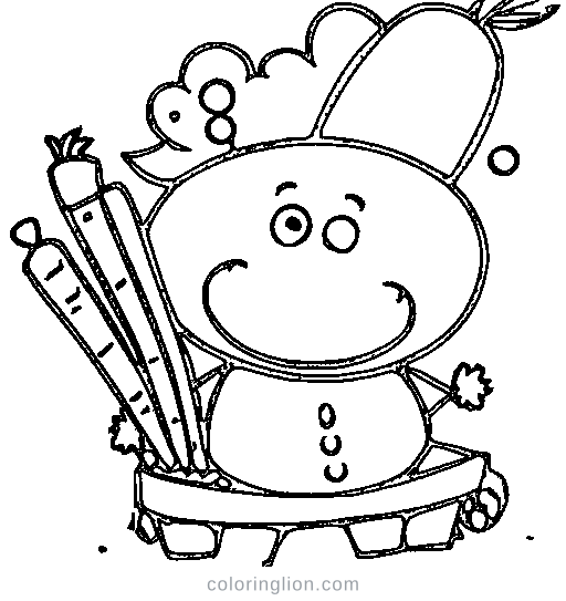 Carrot Coloring Page