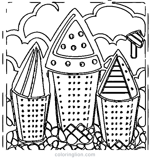 Ice Cream Coloring Page