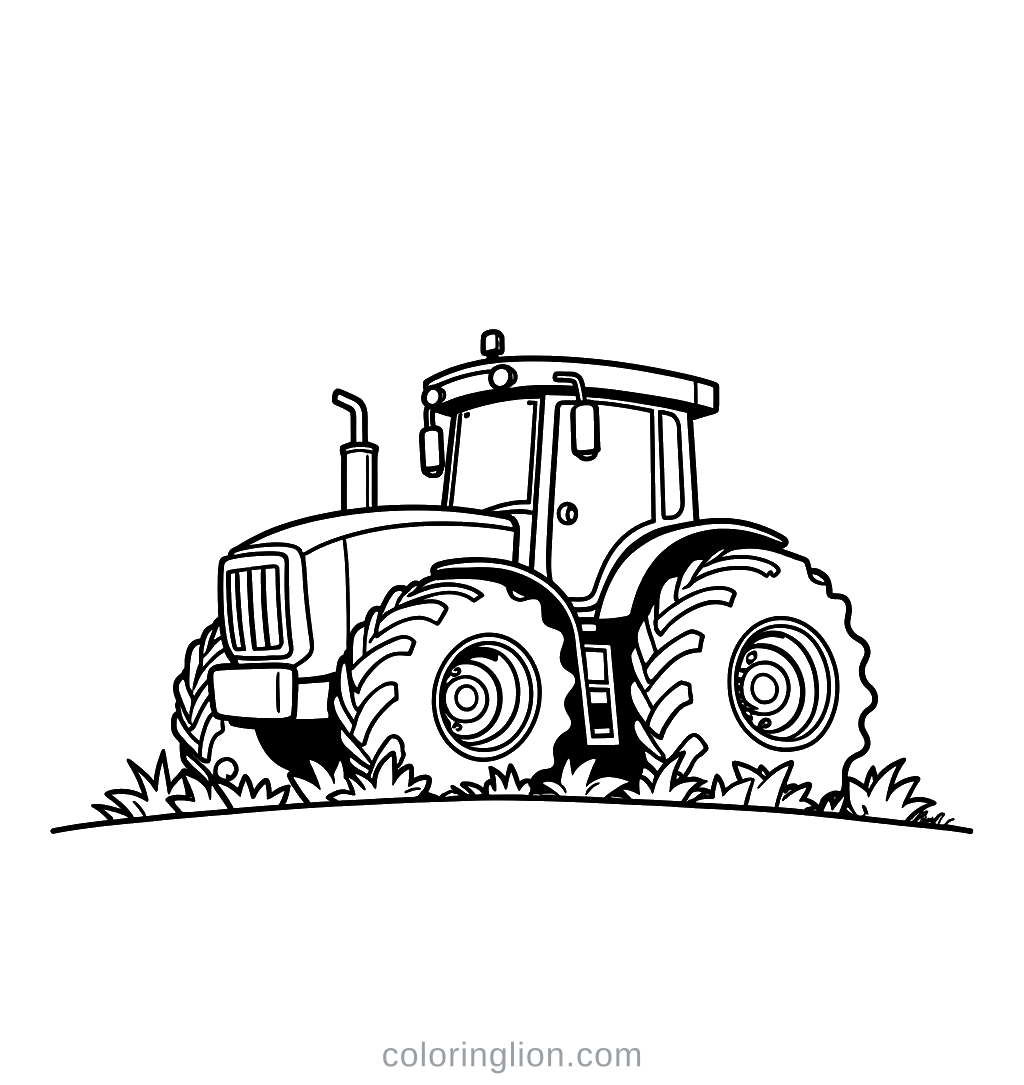 Tractor Coloring Page