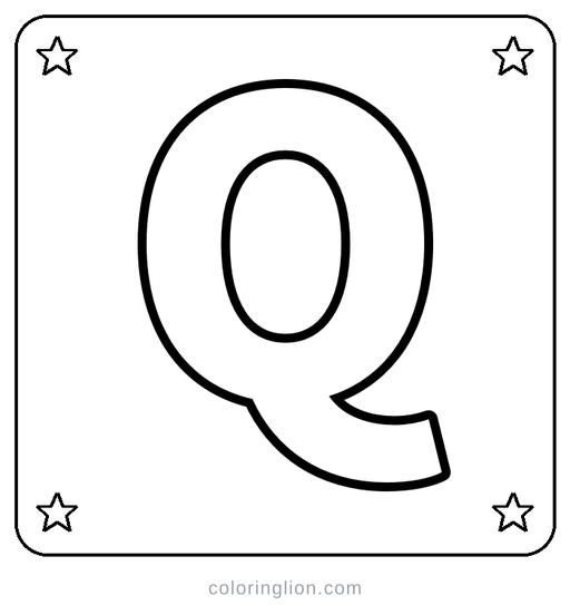 Letter Q Coloring Page