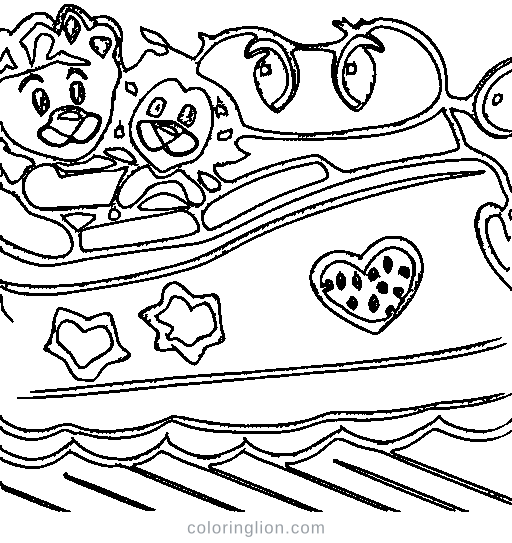 A rally car Coloring Page