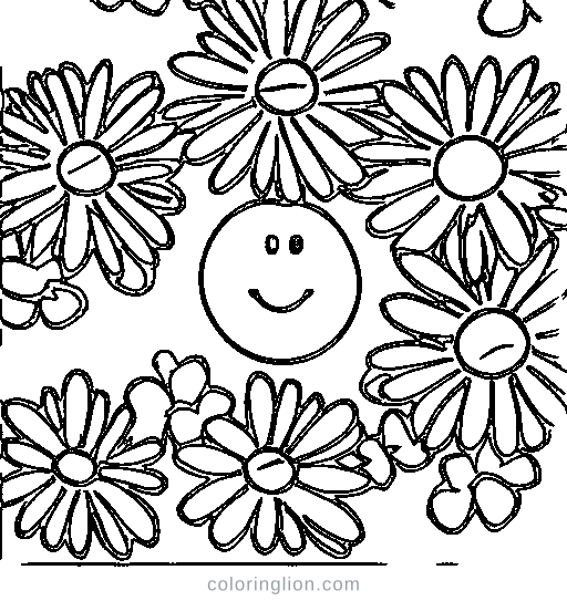 A daisy Coloring Page