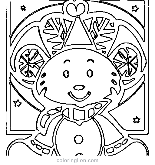 A decorated christmas tree Coloring Page