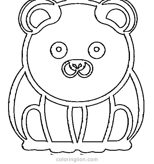 Baby lion cub Coloring Page