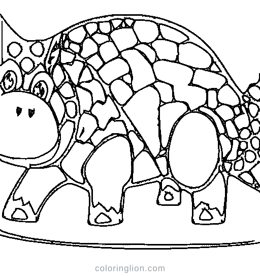A stegosaurus Coloring Page
