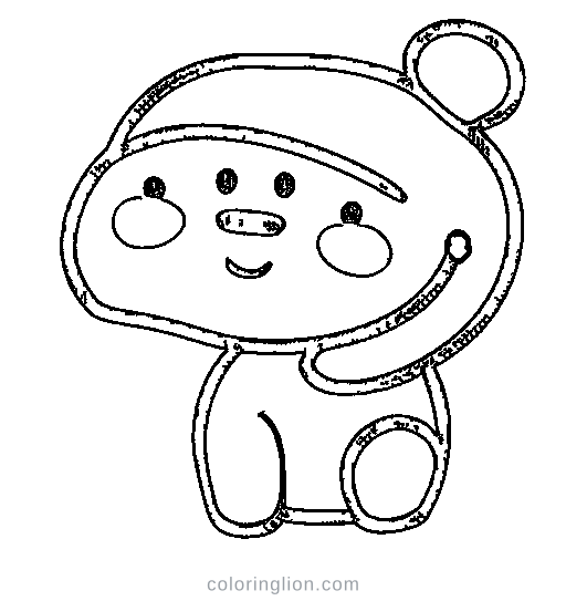 A panda Coloring Page