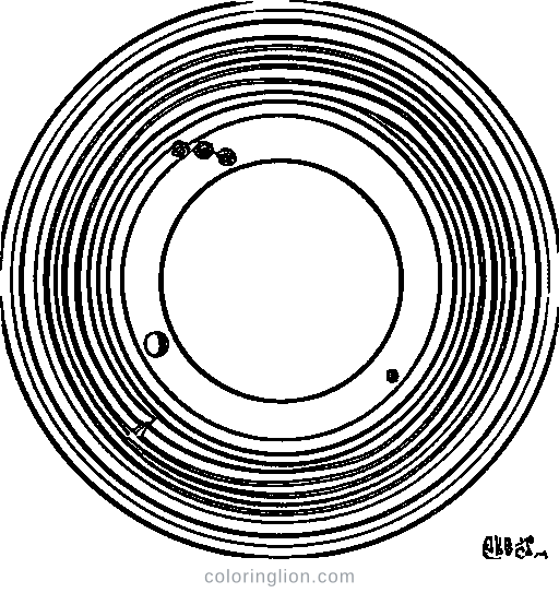 Solar System Coloring Page