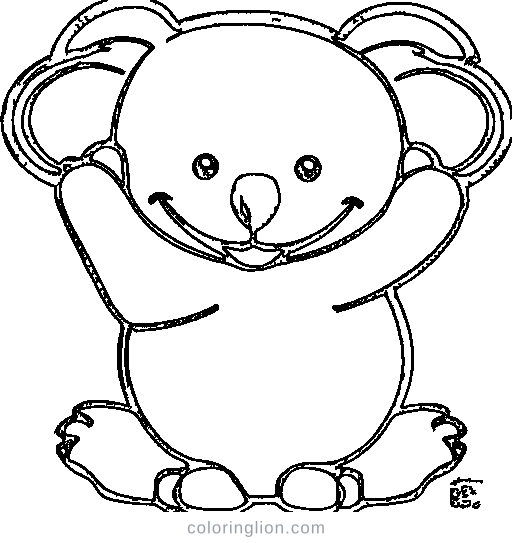 A koala Coloring Page