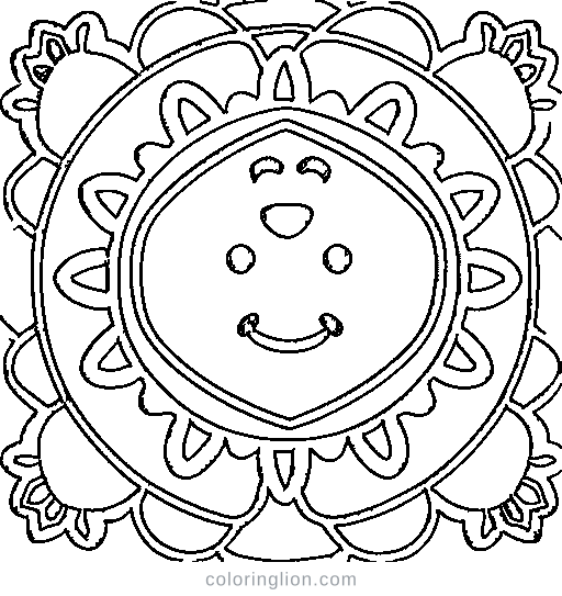 A lollipop Coloring Page