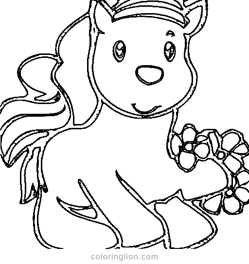 A horse pony Coloring Page