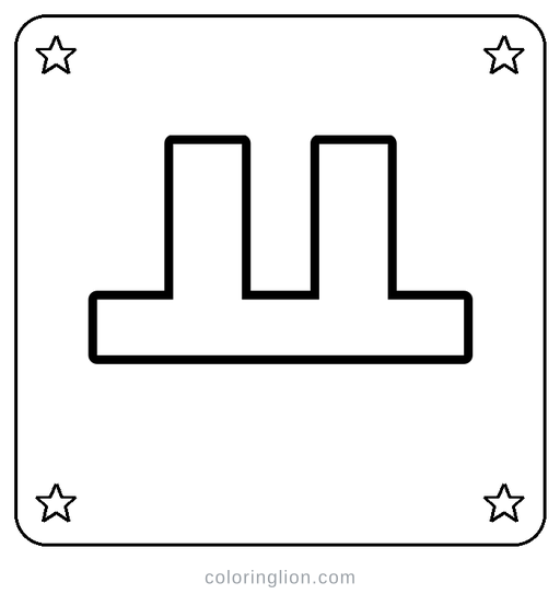 Hangul ㅛ Coloring Page