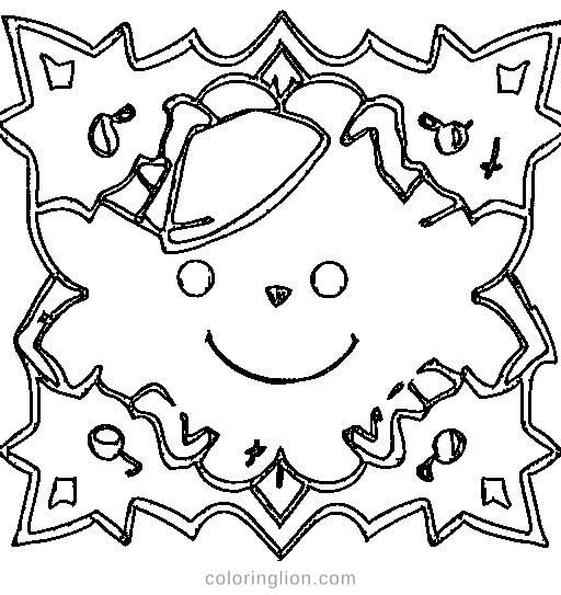 A snowflake Coloring Page