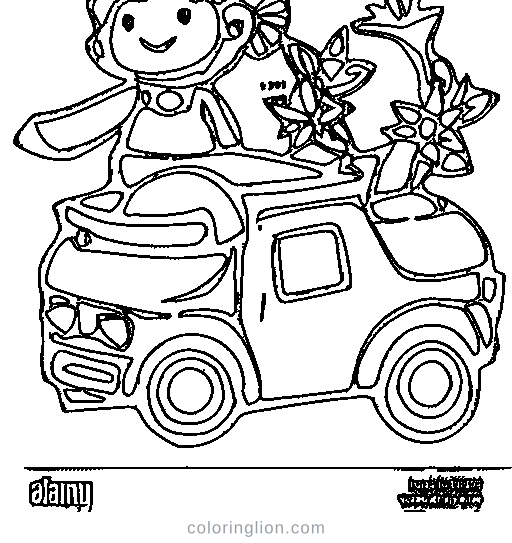 A convertible car Coloring Page