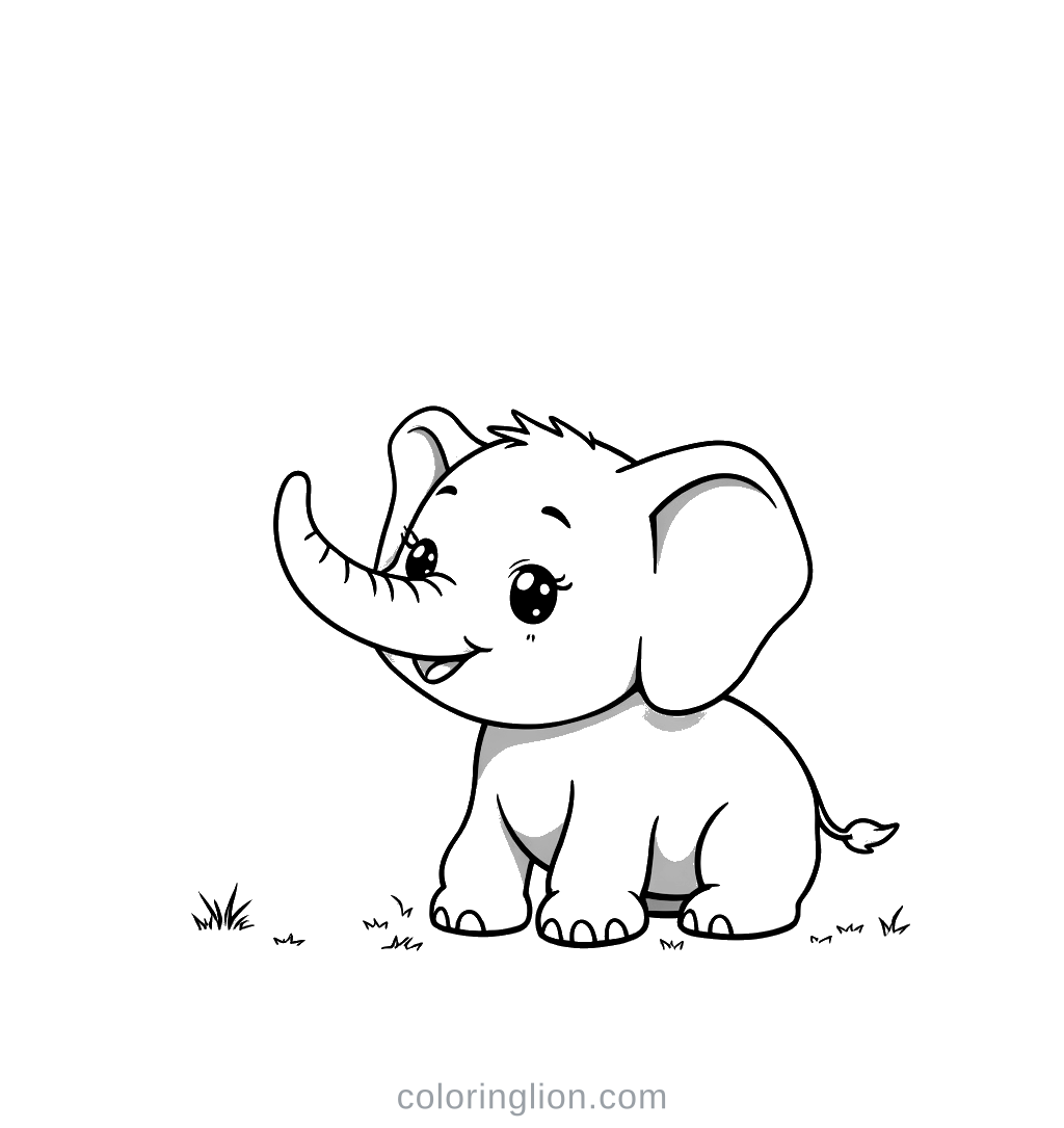 Elephant Coloring Page