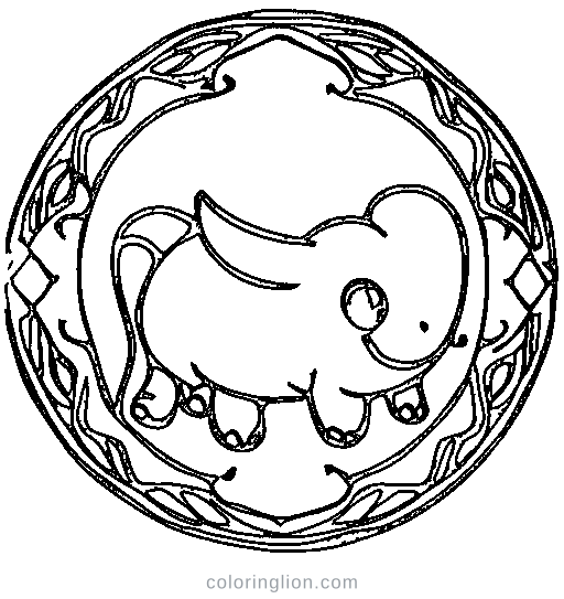 A triceratops Coloring Page