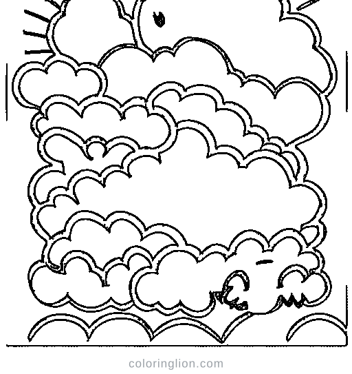 Rainbow Coloring Page