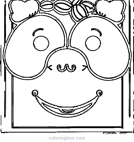A peach Coloring Page