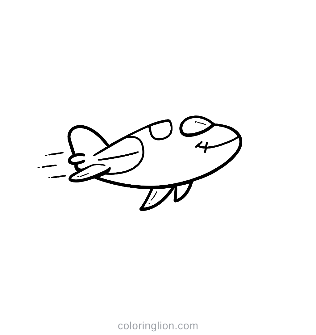 Airplane Coloring Page