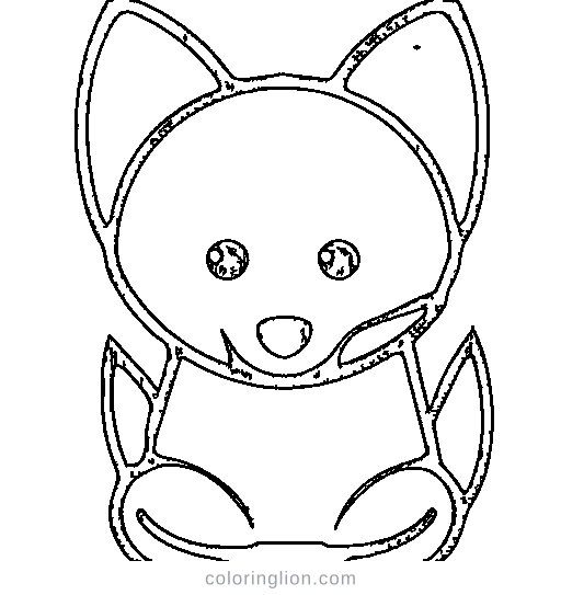 A fox Coloring Page