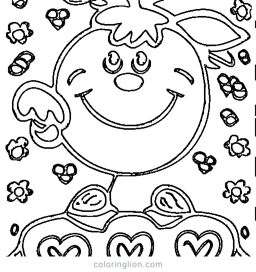 A tomato Coloring Page