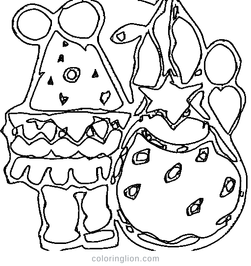 Party hats and balloons Coloring Page