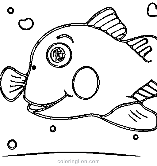 A clownfish Coloring Page