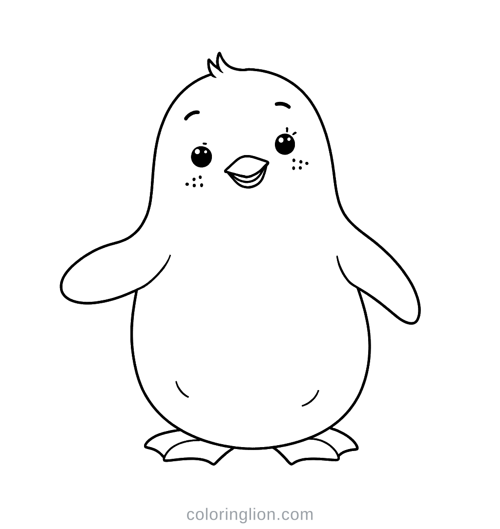 Penguin Coloring Page