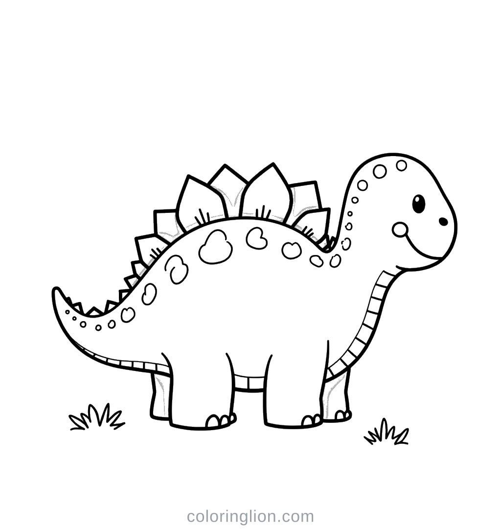 Stegosaurus Coloring Page