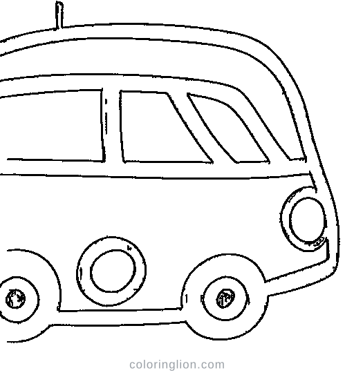 Taxi Coloring Page