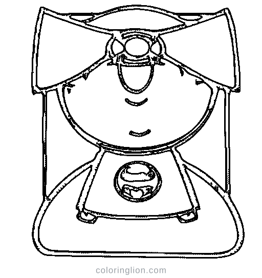A superhero with a shield Coloring Page