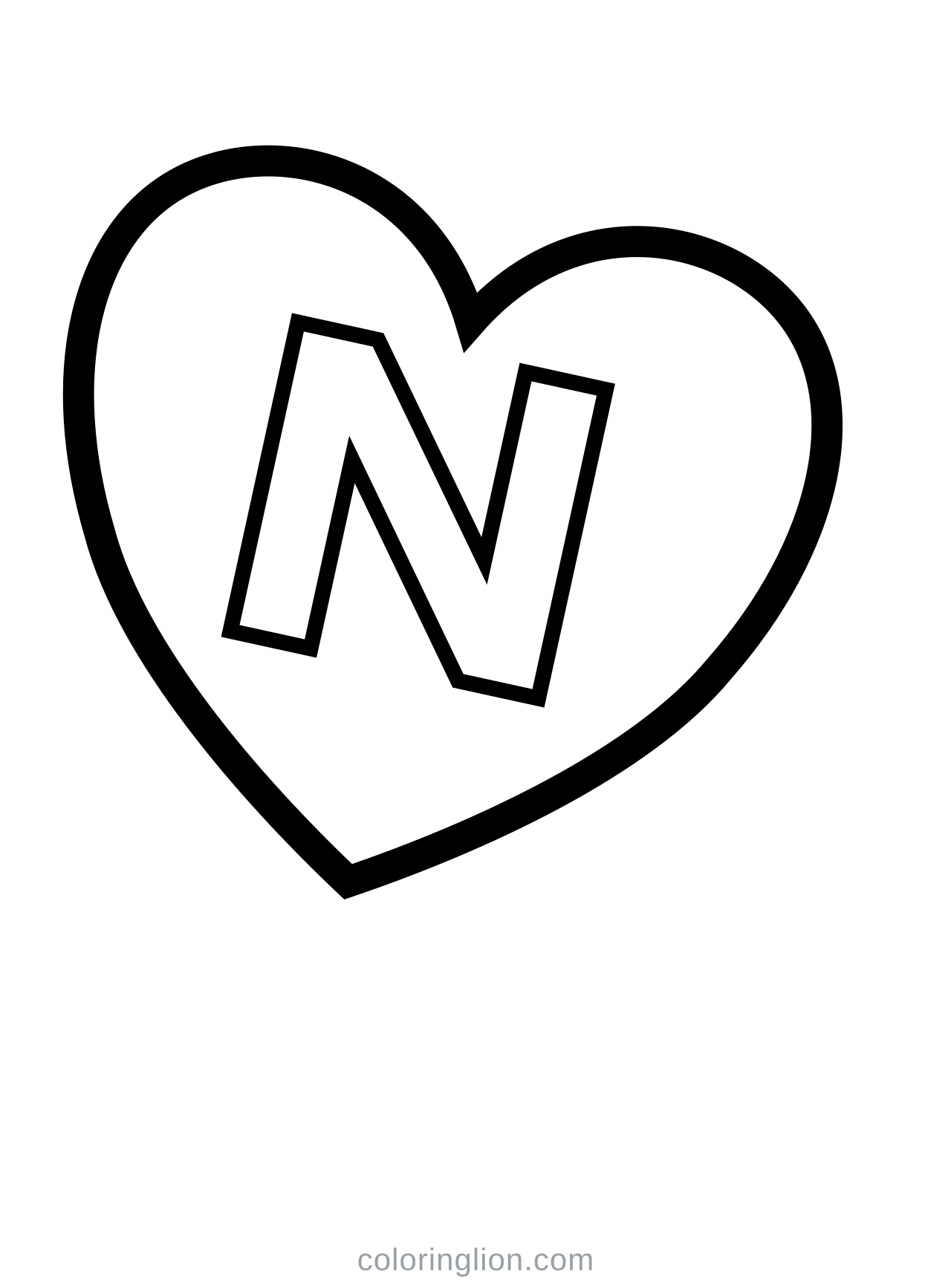 Valentine coloring page 19