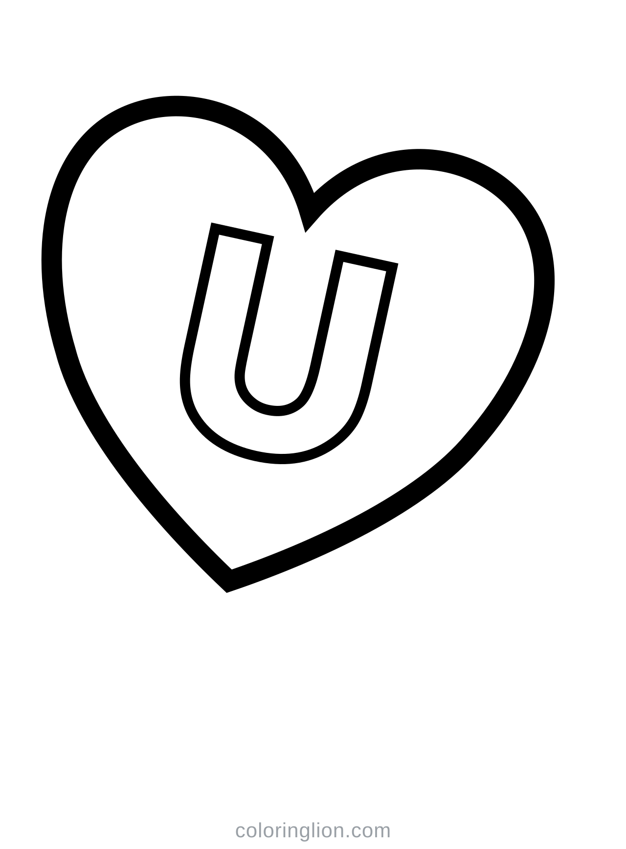 Valentine coloring page 20